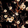C. Bloesems op zwart Logo