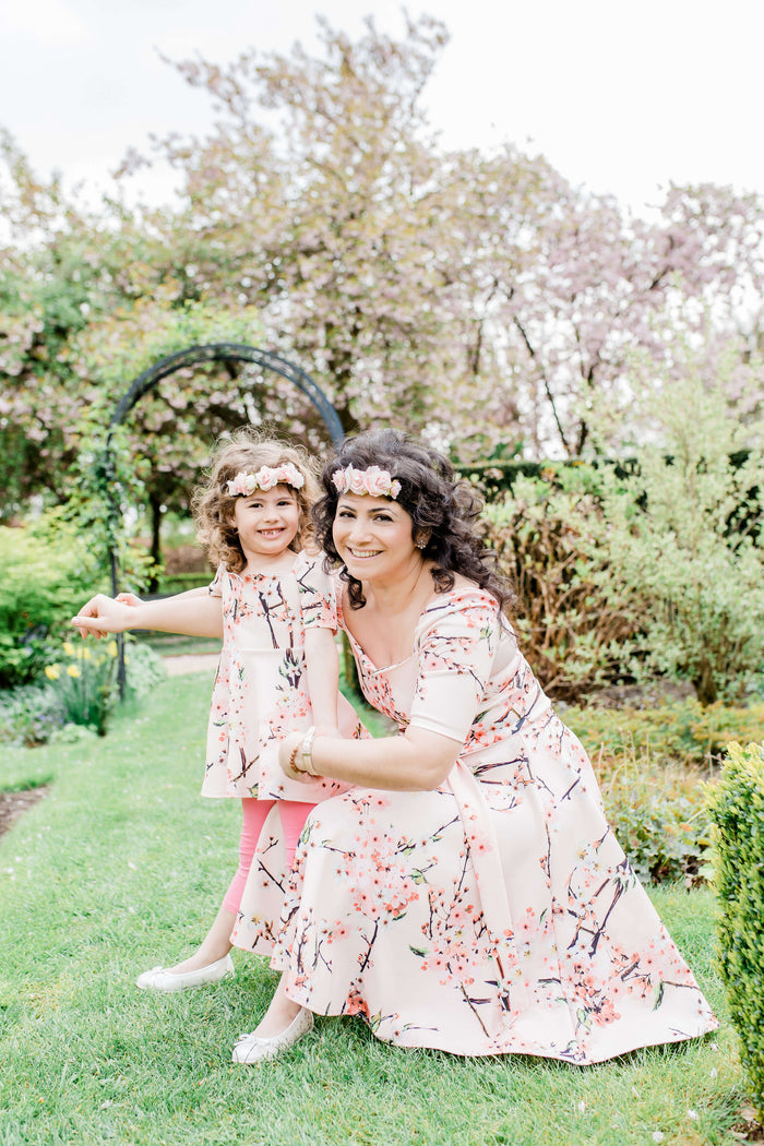 Spring Love floral hair bando | Mama & Me