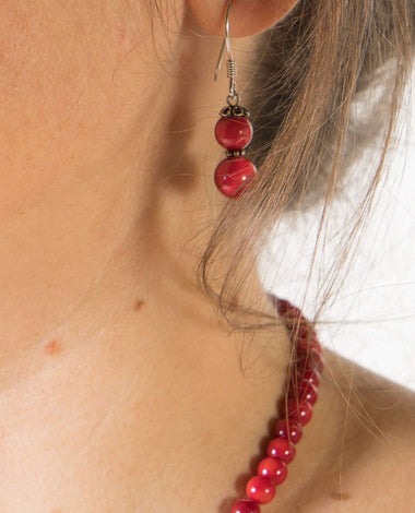 Coral Princess earrings | Mama & Me