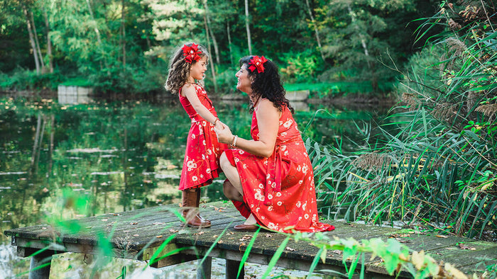 Twinning jurken moeder dochter kleding feestjurken - matching mum & me party dresses by Just Like Mommy 'z