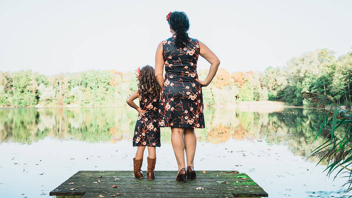 Twinning jurken moeder dochter kleding- matching dresses mum & me by Just Like Mommy 'z