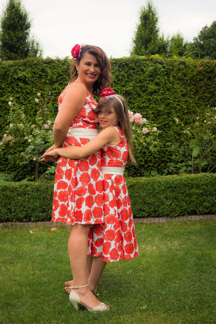 Moeder dochter zoon matching kleding twinning jurken zomer feestjurk - mama & me summer dress by Just Like Mommy'z